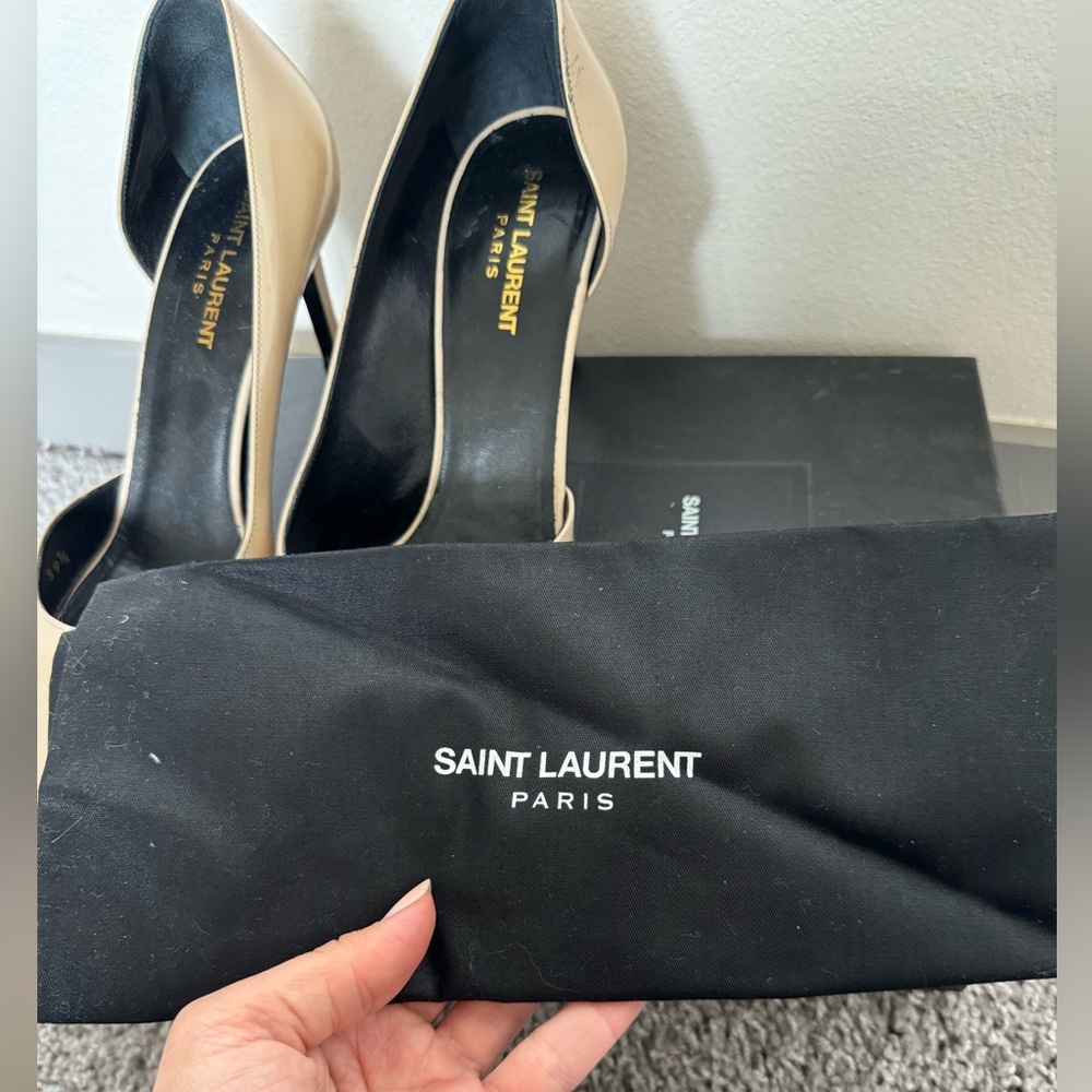 Saint Laurent Paris Nude Heels. Size 39.5 - Picture 4 of 8